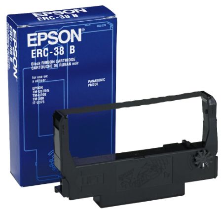 Afbeeldingen van Epson ERC38B inktlint origineel zwart