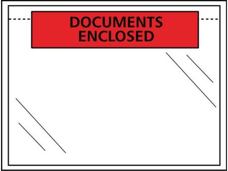 Paklijst envelop A5 formaat, documents enclosed