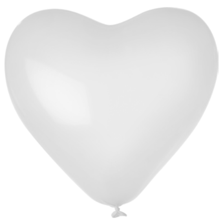 Afbeeldingen van Hart ballonnen Wit
