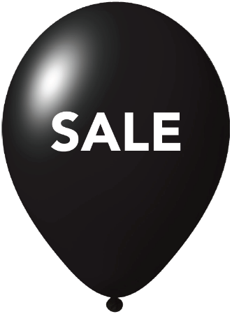 Afbeeldingen van Ballonnen SALE, zwart/wit