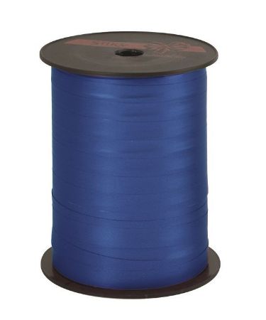 Silky metal krullint 10mm 250m donkerblauw - Extra mat
