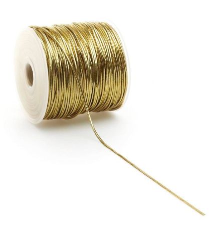 elastisch koord / touw 2mm 100m goud