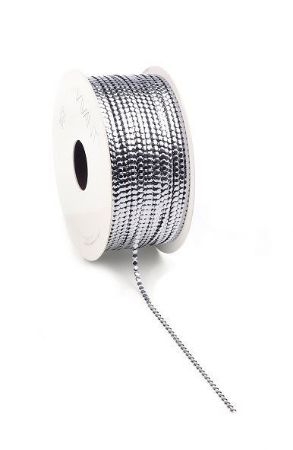 circle cord cadeaulint zilver - krullint