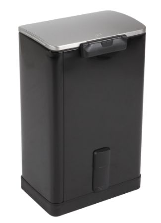 E-Cube pedaalemmer 40 ltr achterzijde - Zwart