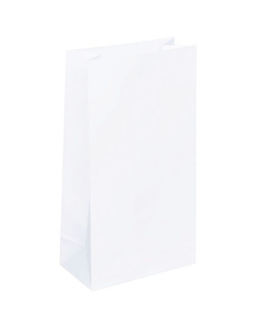 Kraft papieren zakken Wit - 14x8x26cm