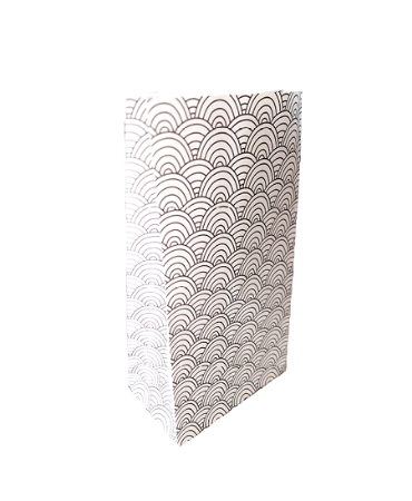 Kraft papieren zakken - Ocean Waves 14x8x26cm