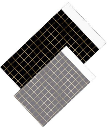 Cadeauzakjes 17x25cm squares black/gold