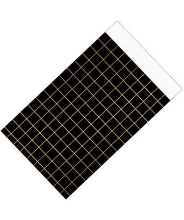 Cadeauzakjes 17x25cm squares black/gold
