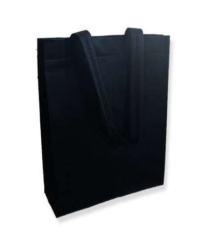 Non woven shopper - zwart 30x39x10cm, 10 stuks Non woven shopper - zwart 30x39x10cm, 10 stuks