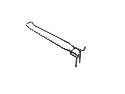 Boardhaak dubbel, 160mm, H.o.H 25mm RL/SL boardhaak, blisterhaak 160mm. diam. 4mm. H.oH. 25mm