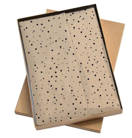 Zijde vloeipapier kraft - 50x70cm - Sweet Confetti Zwart