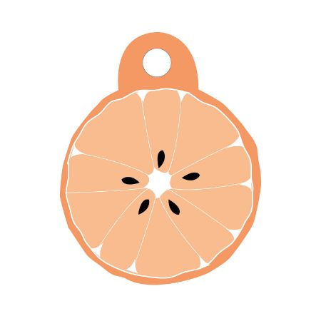 Cadeaulabel - Sinaasappel