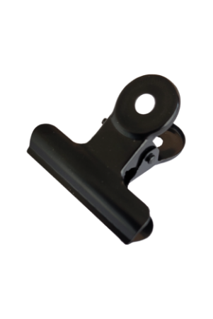 Bulldog clips zwart, medium - 40 mm