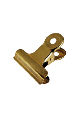 Bulldog clips goud, small - 30 mm