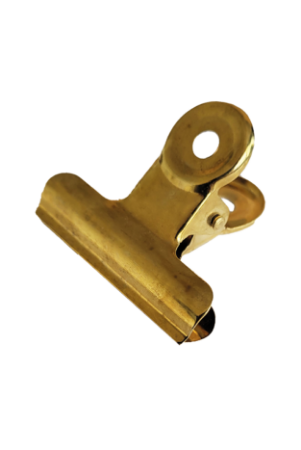 Bulldog clips goud, medium - 40 mm