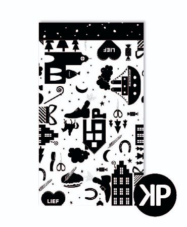 KP® Cadeauzakjes 12x19cm Hop Hop Hop zwart BiZ Confetti