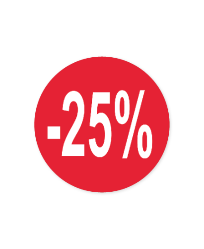 Easy Dot raamsticker -25% 30 cm Rood-witte Easy Dot raamsticker 30 cm, -25% korting, raamdecoratie SALE, winkels en uitverkoop