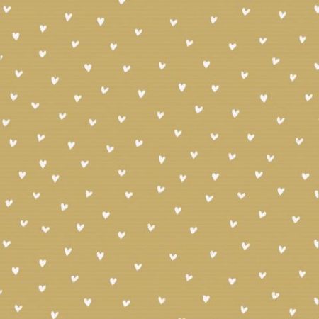 Afbeeldingen van Kraft cadeaupapier 70cm 250m - White Hearts