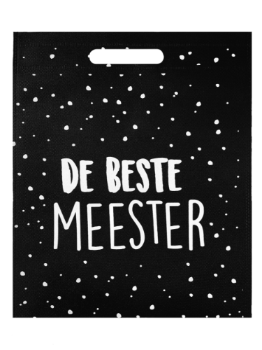 Non woven tas - De beste meester - 30x39cm, 10 stuks Non woven tas - De beste meester - 30x39cm, 10 stuks
