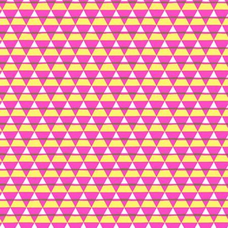 Afbeeldingen van Coated cadeaupapier 30cm 200m - triangle square pink yellow
