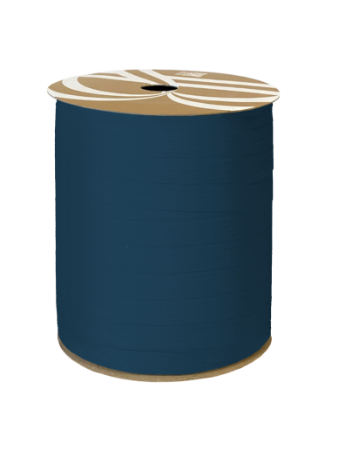 Paperlook krullint tweezijdig 10mm Marineblauw