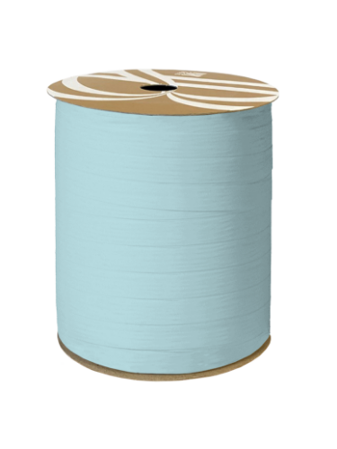 Paperlook krullint tweezijdig 10mm, Lichtblauw Paperlook krullint tweezijdig 10mm, Lichtblauw