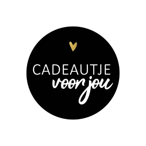 Sticker rond 40mm - Cadeautje voor jou Sticker rond 40mm - Cadeautje voor jou