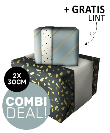 Cadeaupapier 30cm Manly Terrazzo combi-deal