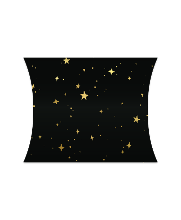 KP® Gondeldoosjes - Stars by Night zwart/goud - 25 stuks