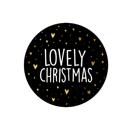 KP® Stickers D40mm - Lovely Christmas 250p/r