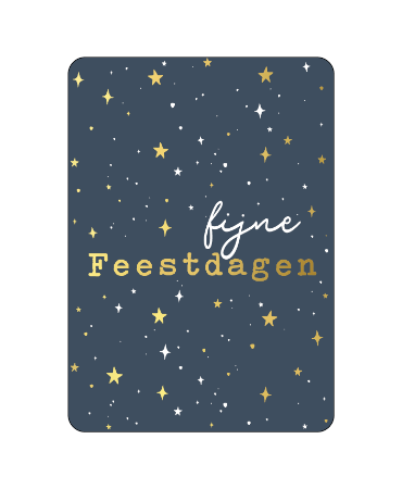 KP® Wenskaarten - Stars by Night Fijne Feestdagen - 10 stuks	