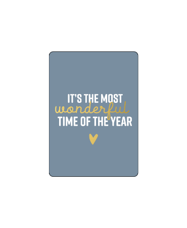KP® Cadeaukaart - It's the most wonderful time of the year - 74x105mm (A7)