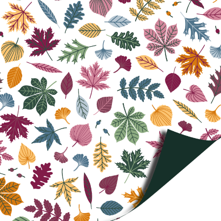 cadeaupapier, inpakpapier, herfst, autumn leaves, pumpkins, pompoenen
