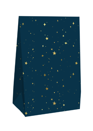 KP® Gift bag - Stars by Night - 15 x 6 x 24,5 + 4cm, 25st	