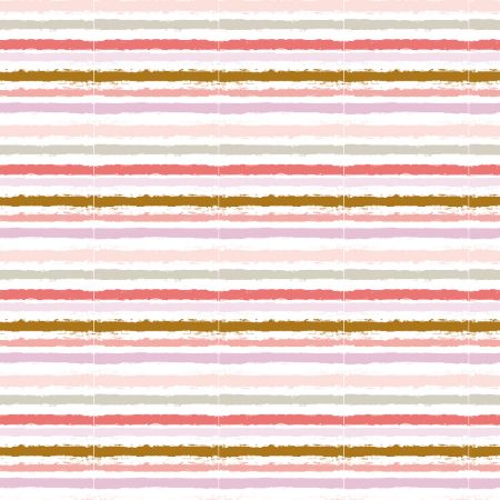 Afbeeldingen van Coated papier 200m - Painted stripes pink/gold