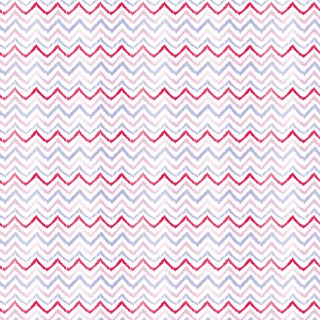 Afbeeldingen van Coated papier 200m - Zigzag lines pink/blue