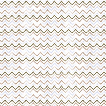 Afbeeldingen van Coated papier 200m - Zigzag lines gold/blue