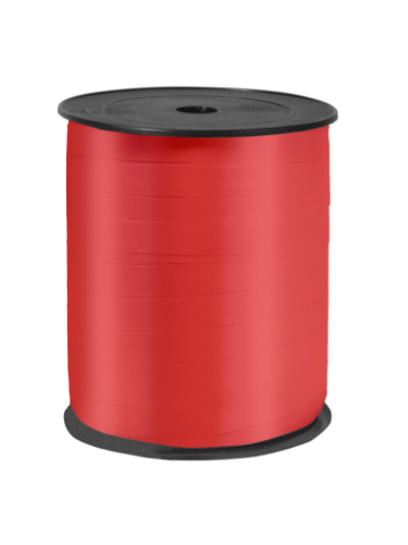 Krullint 10mm x 250m, Rood krullint, krul lint, cadeaulint, verpakkingslint