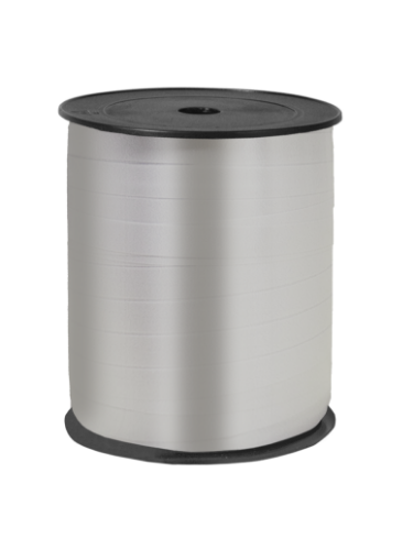 Krullint 10mm x 250m, Zilver krullint, krul lint, cadeaulint, verpakkingslint