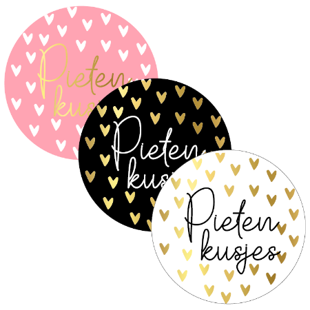 stickers, wensetiketten, sluitstickers, goudfolie