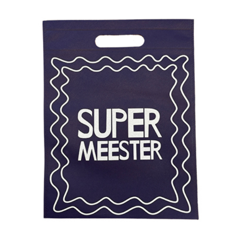 Non woven tas - Super meester - 30x39cm, 10 stuks non woven tas, nonwoven tas, tassen, bedrukte tassen
