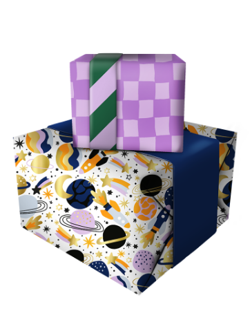 Cadeaupapier 30cm Space combi-deal