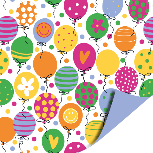 Cadeaupapier 100m - Balloons cadeapapier, inpakpapier, kids inpakpapier