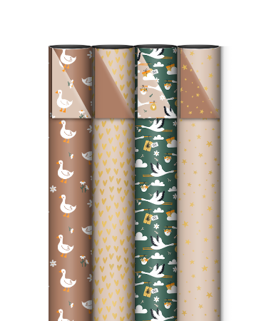 consumentenrollen, cadeaupapier, geschenkpapier, inpakpaper