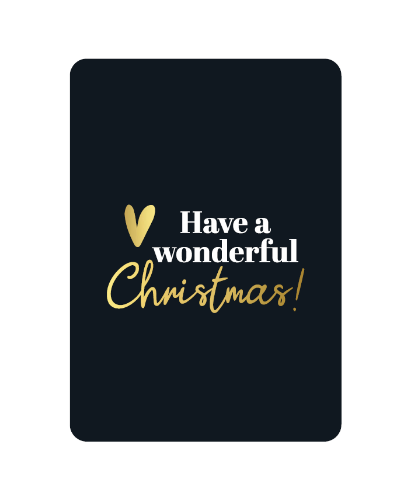 KP® Wenskaarten A6  - Have a wonderful Christmas - 10 stuks A6 wenskaart met tekst 'Have a wonderful Christmas', set van 10 stuks