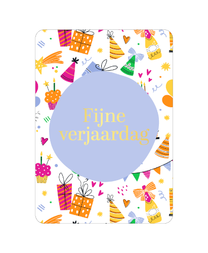 KP® Wenskaarten A6  - Fijne verjaardag - 10 stuks A6 verjaardagskaart 'Fijne verjaardag', set van 10 stuks