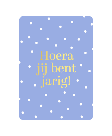 A6 verjaardagskaart 'Hoera jij bent jarig', set van 10 stuks