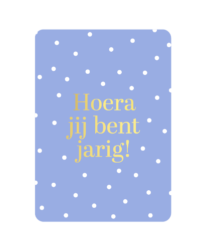 KP® Wenskaarten A6  - Hoera jij bent jarig - 10 stuks A6 verjaardagskaart 'Hoera jij bent jarig', set van 10 stuks