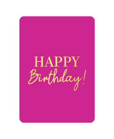 A6 verjaardagskaart 'Happy birthday', set van 10 stuks