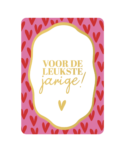 KP® Wenskaarten A6  - Voor de leukste jarige - 10 stuks A6 verjaardagskaart 'Voor de leukste jarige', set van 10 stuks